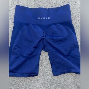 NVGTN Deep Blue Contour Butt Scrunch Shorts